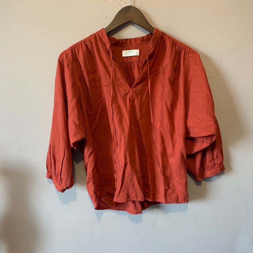 Uniqlo Linen Blouse